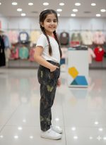Butterfly Print Charcoal Tapered Jeans - Image 4