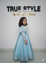 Girls Party Wear Gown Frock - Image 3