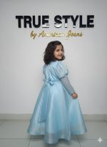 Girls Party Wear Gown Frock - Image 2
