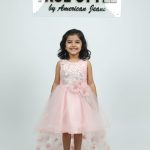 Girls Floral Net Party Wear Frock