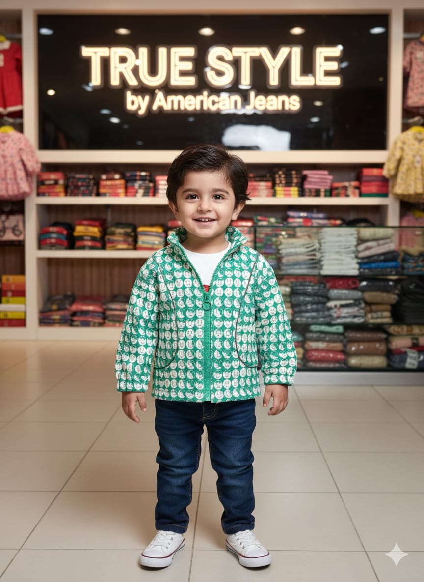 WhatsApp Image 2026-01-24 at 3.00.16 PM Boys Printed Zip-Up Shirt Jacket – Casual Winter Wear - Image 1